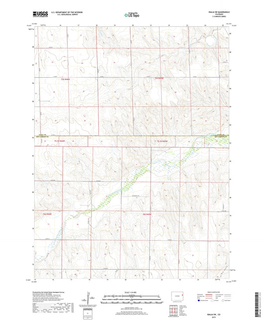 Idalia SW Colorado US Topo Map Image
