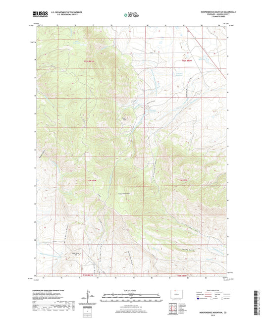 Independence Mountain Colorado US Topo Map Image