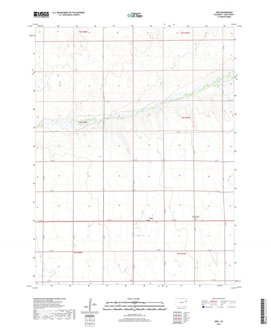 Joes Colorado US Topo Map Image