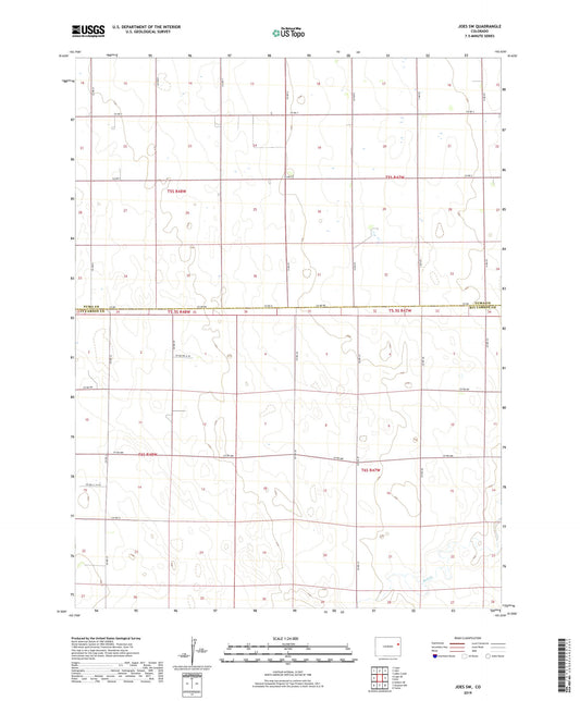 Joes SW Colorado US Topo Map Image