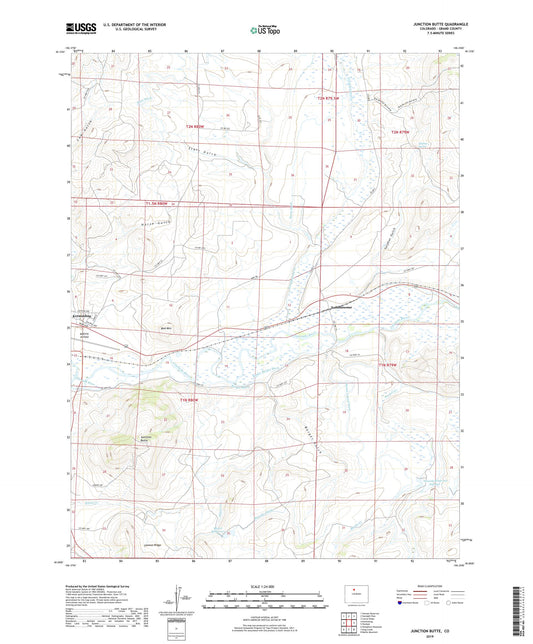 Junction Butte Colorado US Topo Map Image