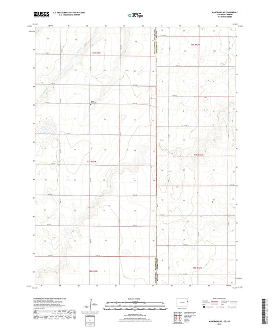 Kanorado NE Colorado US Topo Map Image