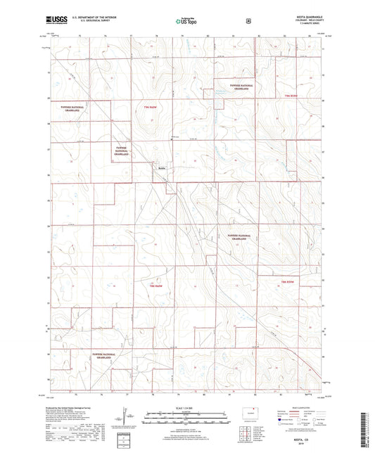 Keota Colorado US Topo Map Image