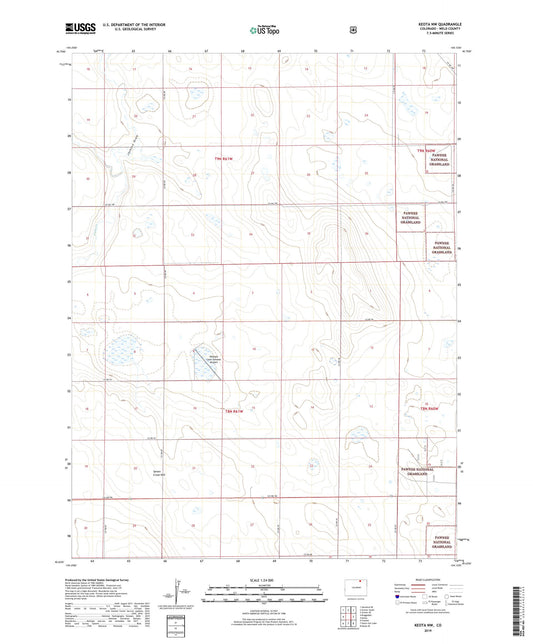 Keota NW Colorado US Topo Map Image