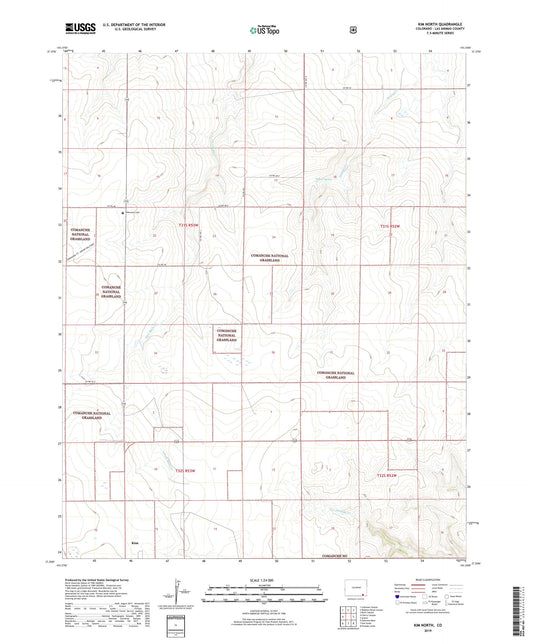 Kim North Colorado US Topo Map Image