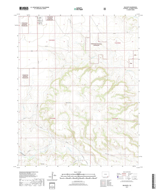 Kim South Colorado US Topo Map Image