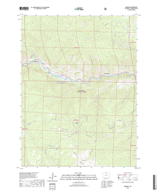 Kinikinik Colorado US Topo Map Image