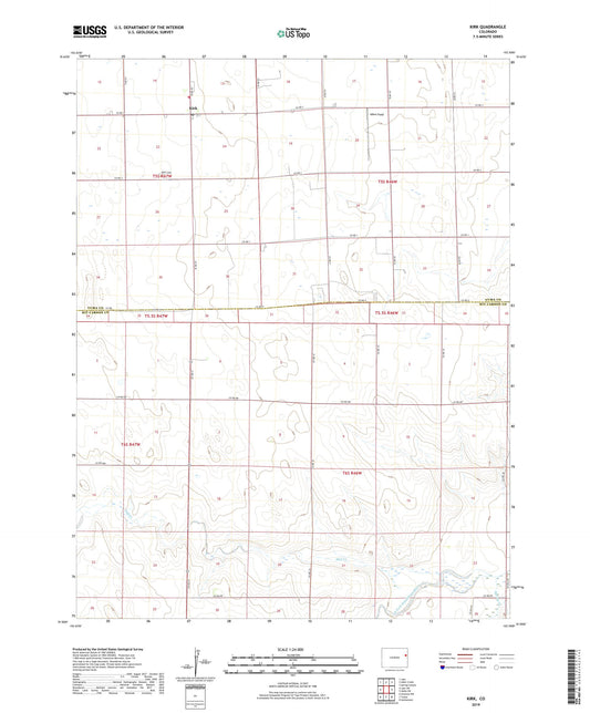 Kirk Colorado US Topo Map Image