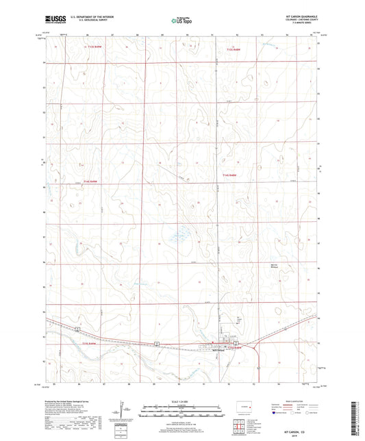 Kit Carson Colorado US Topo Map Image