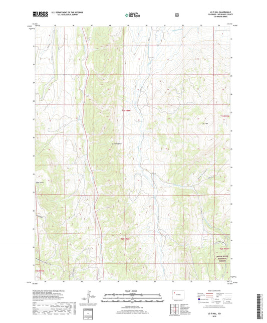 LO 7 Hill Colorado US Topo Map Image