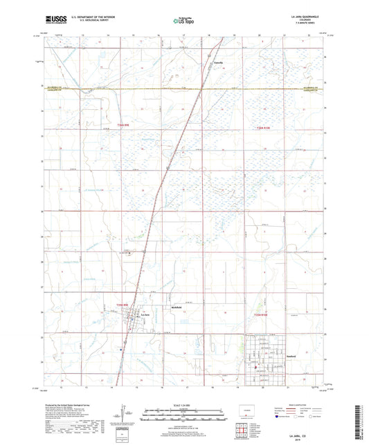 La Jara Colorado US Topo Map Image