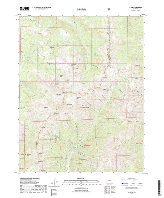 La Plata Colorado US Topo Map Image