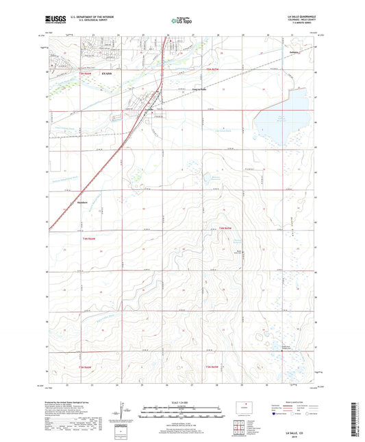 La Salle Colorado US Topo Map Image