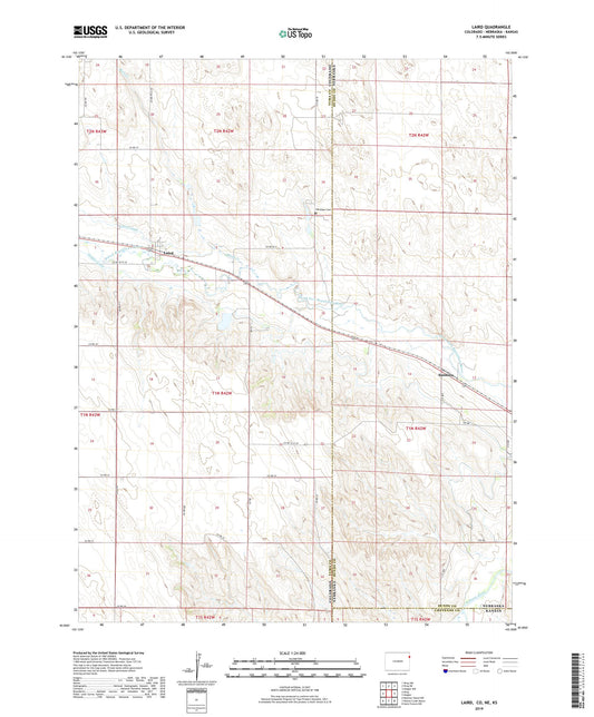 Laird Colorado US Topo Map Image