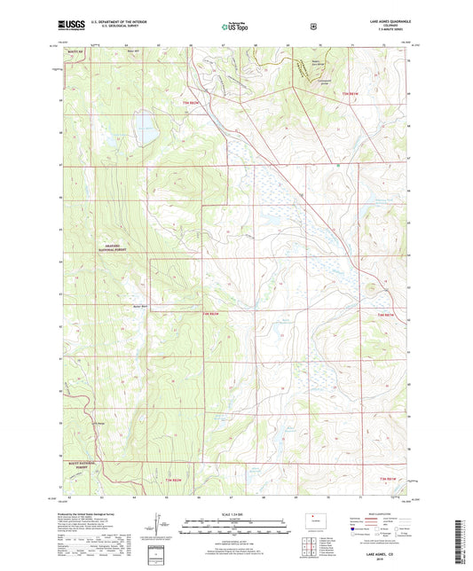 Lake Agnes Colorado US Topo Map Image