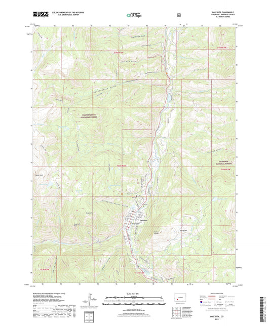 Lake City Colorado US Topo Map Image