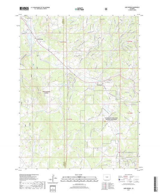 Lake George Colorado US Topo Map Image
