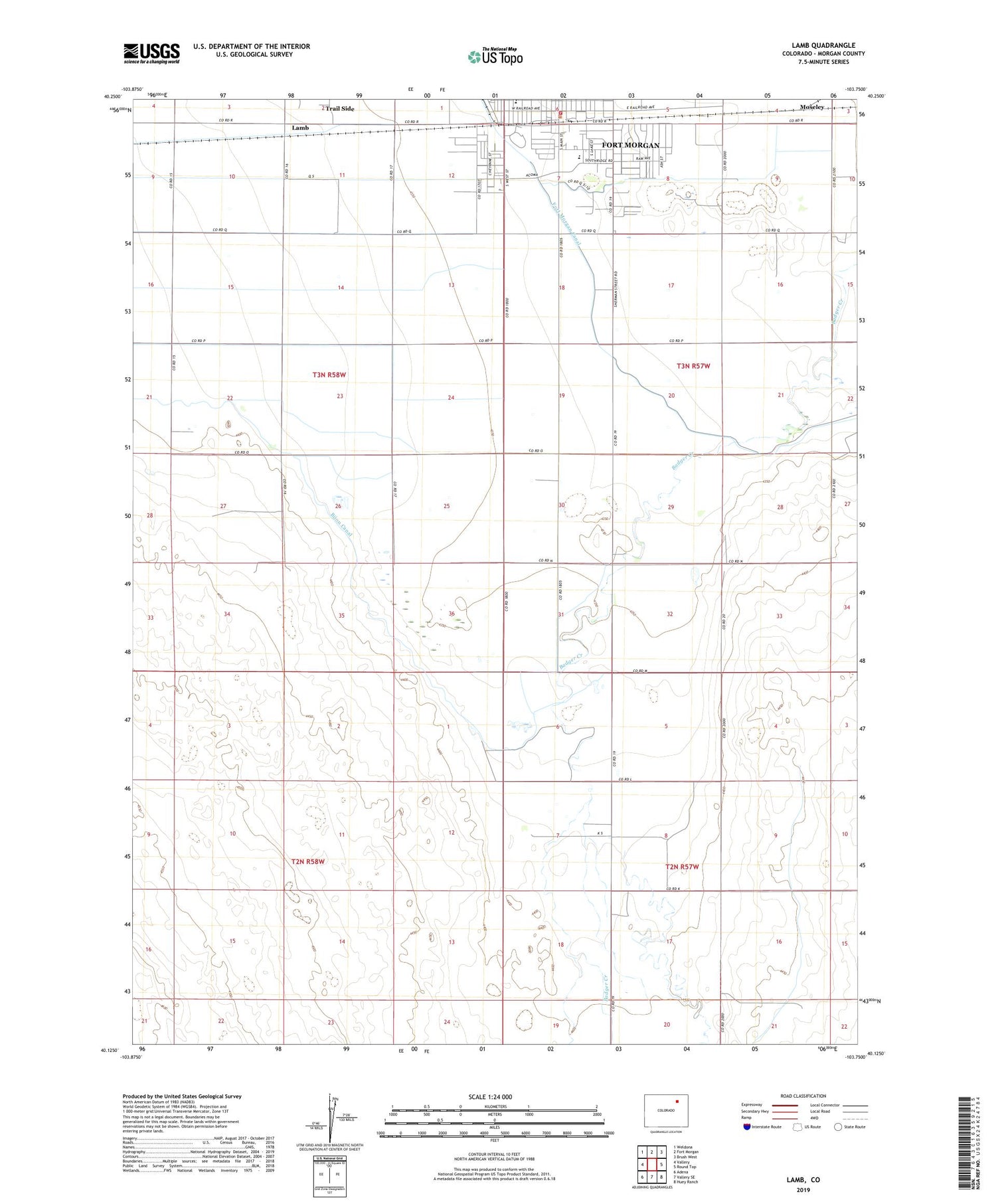 Lamb Colorado US Topo Map Image