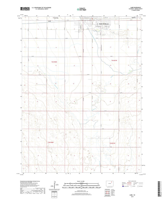 Lamb Colorado US Topo Map Image