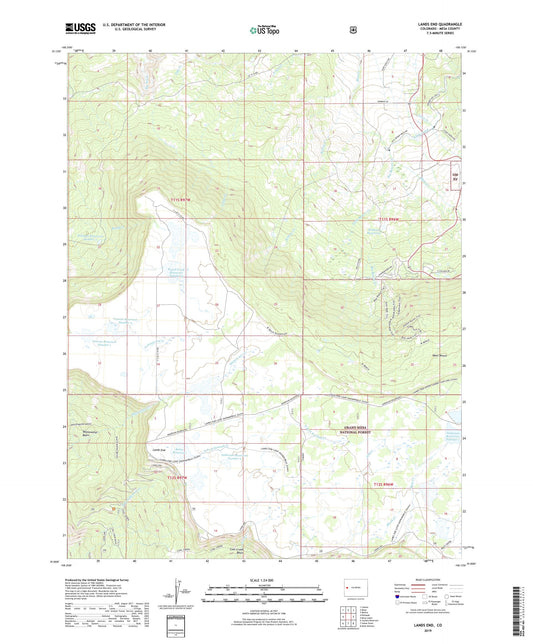 Lands End Colorado US Topo Map Image