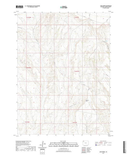Lang Spring Colorado US Topo Map Image