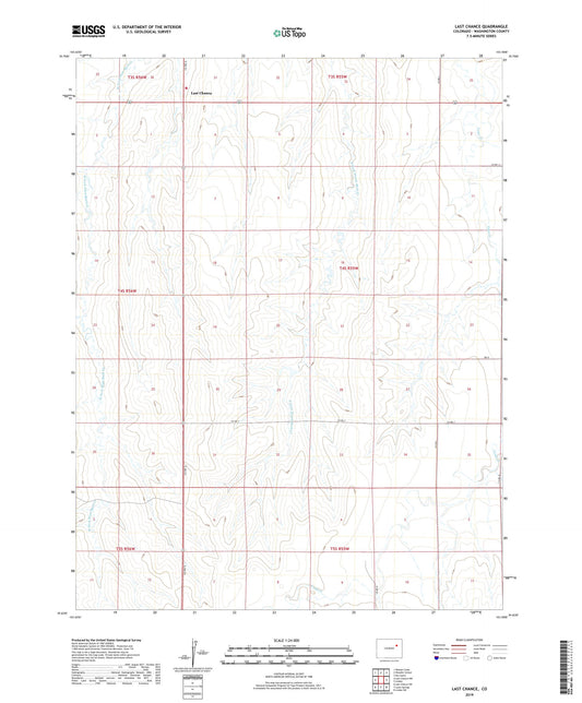 Last Chance Colorado US Topo Map Image