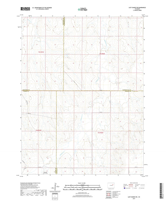 Last Chance SW Colorado US Topo Map Image