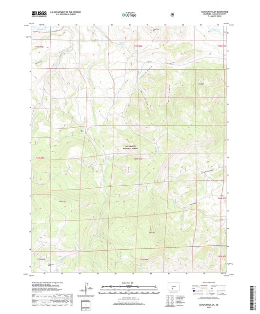 Laughlin Gulch Colorado US Topo Map Image