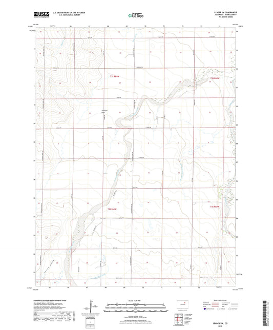 Leader SW Colorado US Topo Map Image