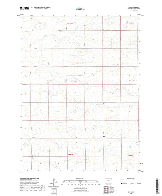 Leroy Colorado US Topo Map Image