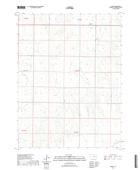 Lindon Colorado US Topo Map Image