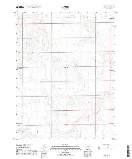 Lindon NE Colorado US Topo Map Image