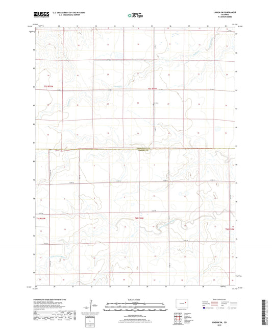 Lindon SW Colorado US Topo Map Image