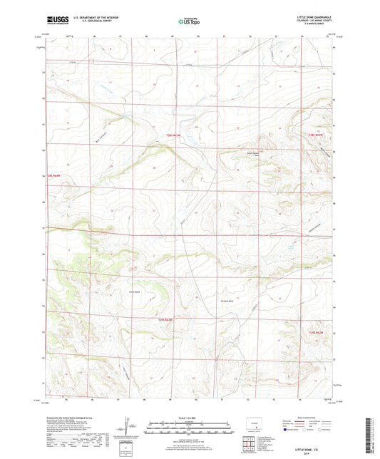 Little Dome Colorado US Topo Map Image