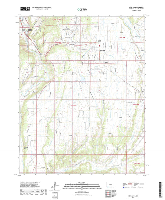 Loma Linda Colorado US Topo Map Image