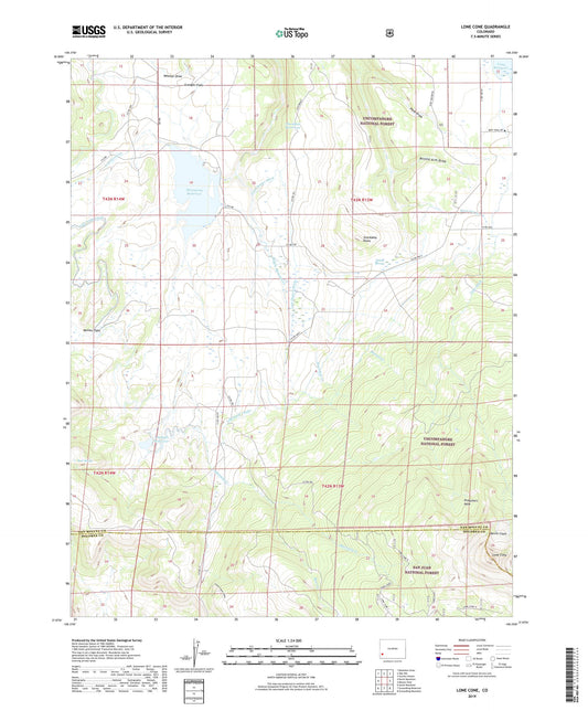 Lone Cone Colorado US Topo Map Image