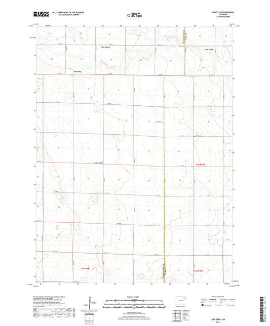 Lone Star Colorado US Topo Map Image