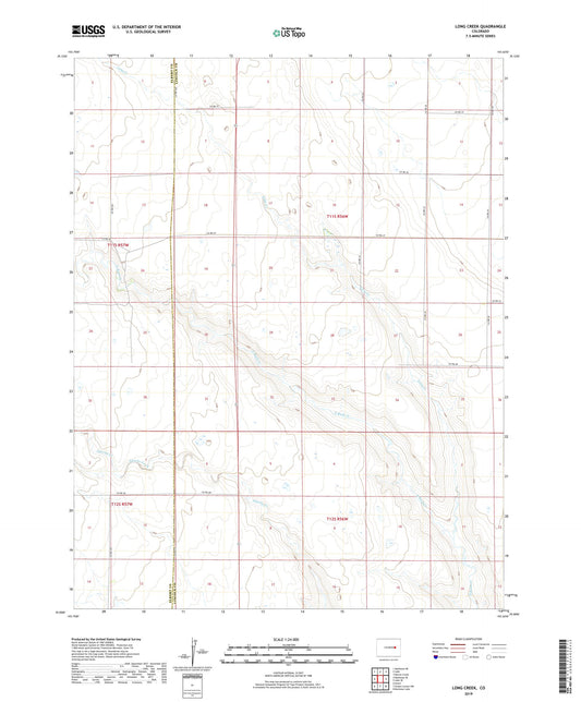 Long Creek Colorado US Topo Map Image