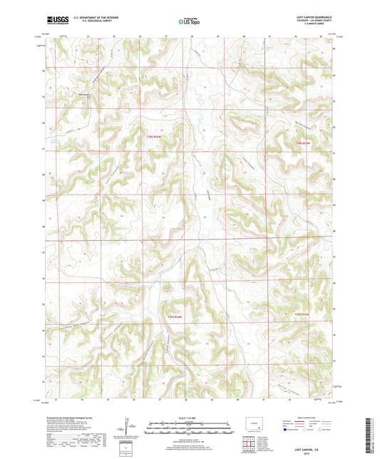 Lost Canyon Colorado US Topo Map Image