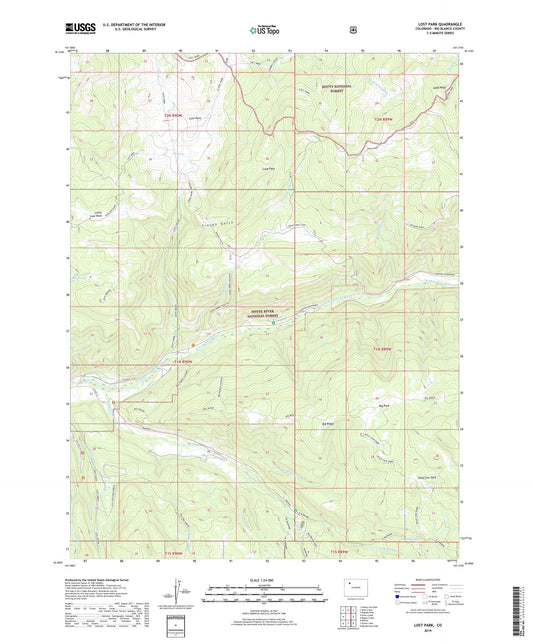 Lost Park Colorado US Topo Map Image