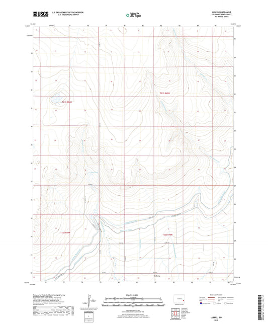 Lubers Colorado US Topo Map Image