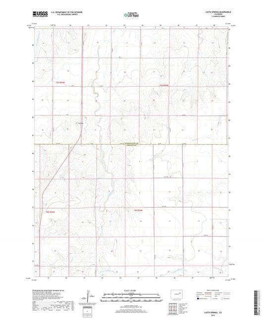 Lusto Springs Colorado US Topo Map Image
