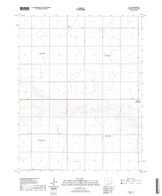 Lycan Colorado US Topo Map Image