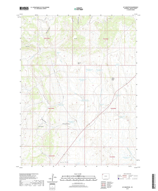 M F Mountain Colorado US Topo Map Image