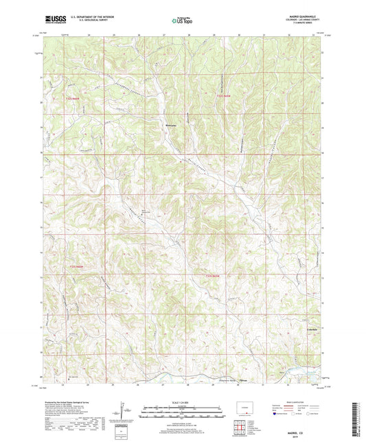 Madrid Colorado US Topo Map Image