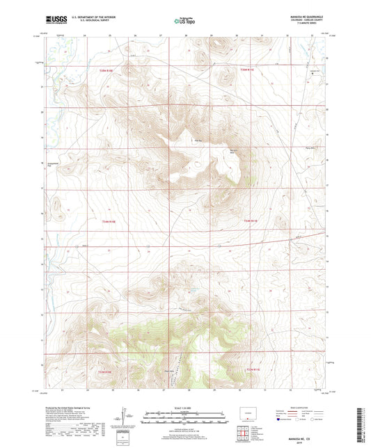 Manassa NE Colorado US Topo Map Image