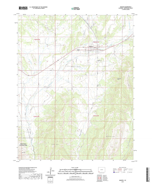 Mancos Colorado US Topo Map Image