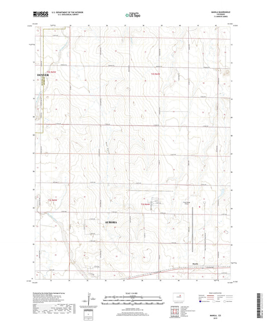 Manila Colorado US Topo Map Image