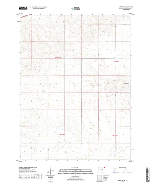 Marks Butte Colorado US Topo Map Image