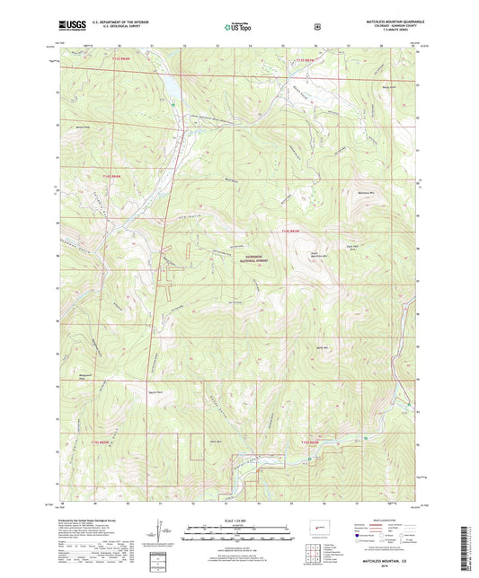 Matchless Mountain Colorado US Topo Map Image